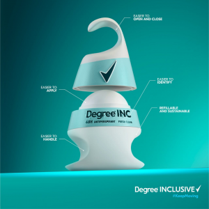 Inclusive deodorant packaging by Degree