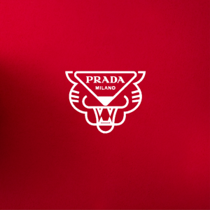 Prada's amended logo to reflect Year of the Tiger 