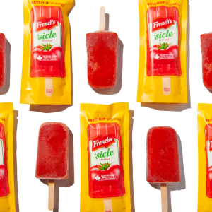These refreshingly delicious ketchup ice pops are made from 100% Canadian tomatoes