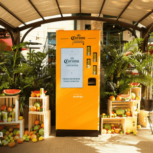 Voice-activated Corona kiosk